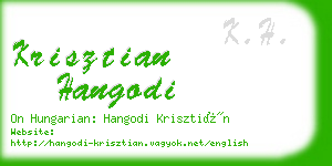 krisztian hangodi business card